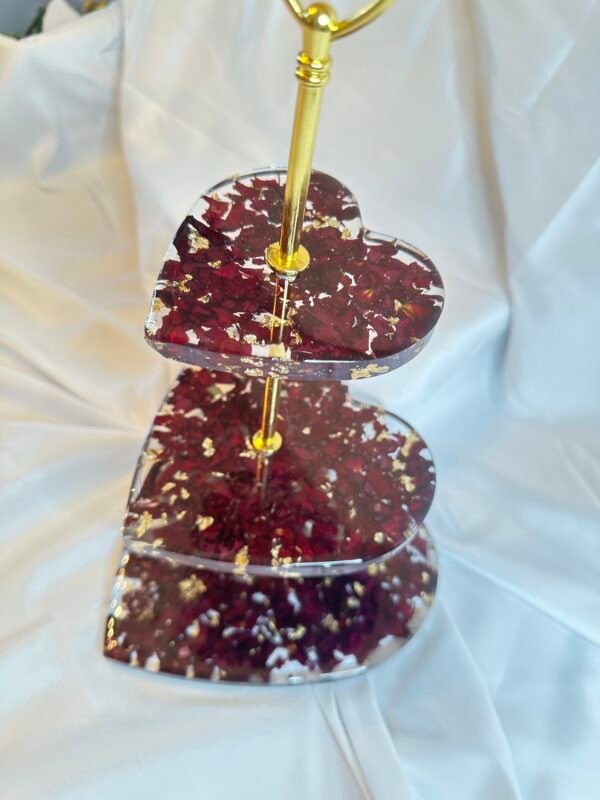 Cake Stand - Heart shape - 3 Tier